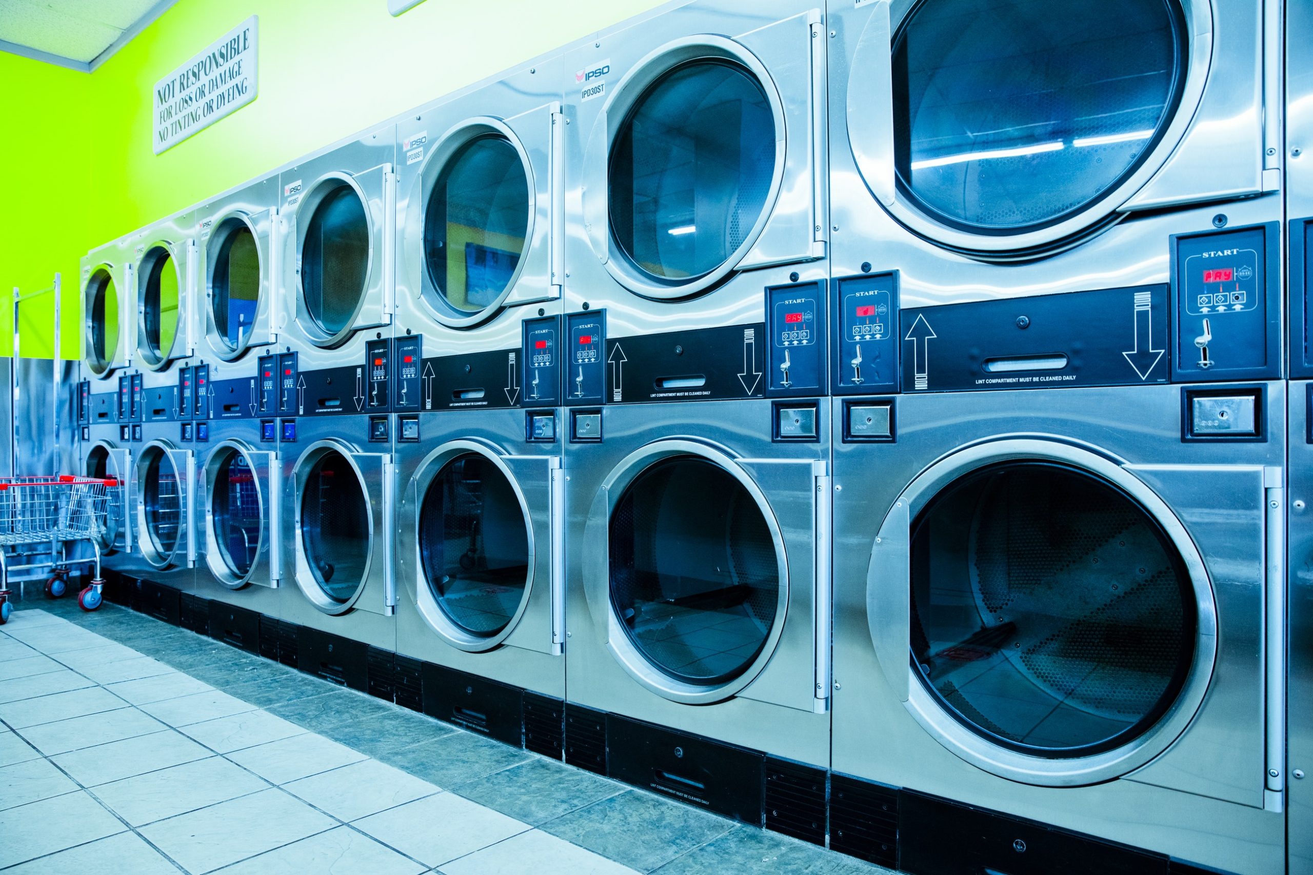 Laundromat Checkout Pay with Cryptocurrency, Credit Cards, and